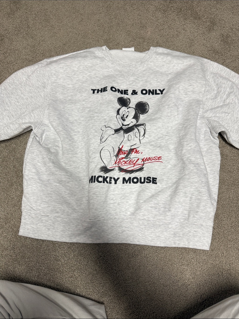 Primark Grey Mickey Mouse Printed Sweatshirt